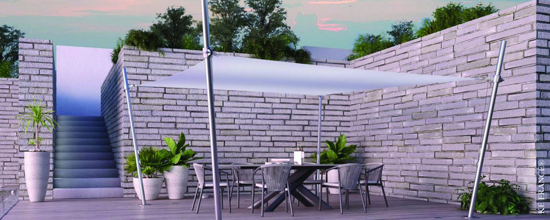 Voile d'Ombrage KANCOON aux Achards - spécialiste de la protection solaire : pergolas, stores, terrasses aux Sables d'Olonne et en Vendée